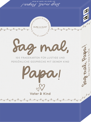 Produktbild von Elma van Vliet, Sag mal, Papa!: 100 Fragekarten für lustige und persönliche Gespräche mit deinem Kind