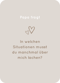 Zusatzmaterial PA 4260308353734 innen 005 von Elma van Vliet, Sag mal, Papa!: 100 Fragekarten für lustige und persönliche Gespräche mit deinem Kind von Elma van Vliet