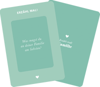 Zusatzmaterial PA 4251693905837 innen 001 von Erzähl mal! Familie: Das Fragespiel, das euch einander näherbringt von Elma van Vliet