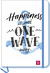 Produktbild von Notizbuch Happiness is just one wave away