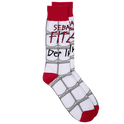 Buchcover von Sebastian Fitzek-Socken "Der Insasse" Größe 41-46