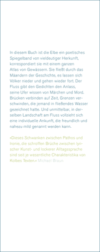 Zusatzmaterial KL 978 3 10 397701 1 vorne von Das Alter der Elbe: Gedichte von Uwe Kolbe