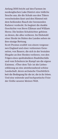Zusatzmaterial KL 978 3 10 397600 7 vorne von Über dem Tal: Roman von Scott Preston