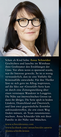 Zusatzmaterial KL 978 3 596 70820 8 hinten von Grenzfall – Ihre Spur in den Flammen: Kriminalroman von Anna Schneider
