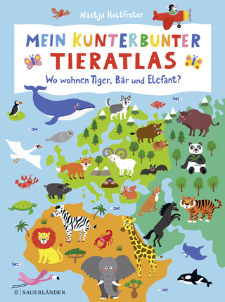 Buchcover von My Colourful Animal Atlas - Where Do Tiger, Bear and Elephant Live?: Wo wohnen Tiger, Bär und Elefant?