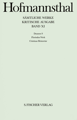 Buchcover von Dramen 9: Florindos Werk - Cristinas Heimreise von Hugo von Hofmannsthal