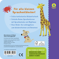 Zusatzmaterial 9783737375979 U4 von Baby's First Picture Dictionary: Animals: ab 12 Monaten von Carla Felgentreff, Iris Blanck