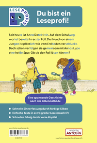 Zusatzmaterial 9783737376761 U4 von Leseprofis – Silbe-für-Silbe: Schuldetektive auf heißer Spur, 1. Klasse von Jutta Wilke, Catharina Westphal