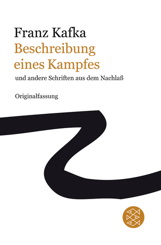 Buchcover von Beschreibung eines Kampfes: und andere Schriften aus dem Nachlaß