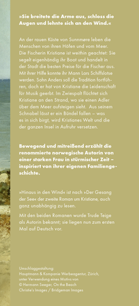 Zusatzmaterial KL 978 3 949465 26 0 vorne von Hinaus in den Wind: Roman von Trude Teige