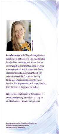 Zusatzmaterial KL 978 3 7373 4307 7 hinten von Vortex – Das Mädchen, das die Zeit durchbrach Schmuckausgabe: Band 2 von Anna Benning