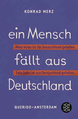 Buchcover von Ein Mensch fällt aus Deutschland: Roman / Neuausgabe mit einem Nachwort von Klaus Mann von Konrad Merz