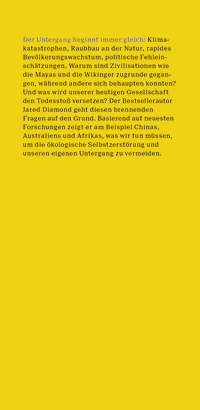 Zusatzmaterial KL 978 3 596 70974 8 vorne von Kollaps: Warum Gesellschaften überleben oder untergehen von Jared Diamond
