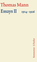 Buchcover von Essays II 1914-1926: Kommentar von Thomas Mann