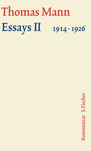 Buchcover von Essays II 1914-1926: Kommentar