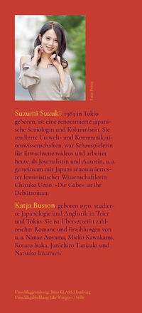 Zusatzmaterial KL 978 3 10 397547 5 hinten von Die Gabe : Roman von Suzumi Suzuki