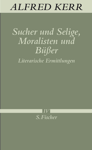 Buchcover von Sucher und Selige, Moralisten und Büßer: Literarische Ermittlungen