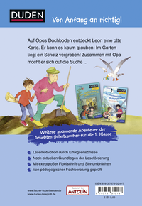 Zusatzmaterial 9783737332187 U4 von Duden Leseprofi – Die geheimnisvolle Schatzkarte, 1. Klasse von Manfred Mai, Martin Lenz, Betina Gotzen-Beek