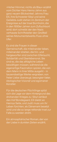 Zusatzmaterial KL 978 3 7587 0023 1 vorne von Hoher Himmel, nichts als Blau: Roman von Herbert Beckmann