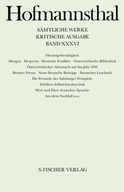 Buchcover von Herausgebertätigkeit von Hugo von Hofmannsthal