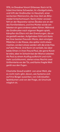 Zusatzmaterial KL 978 3 10 397088 3 vorne von Gittersee: Roman von Charlotte Gneuß