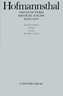 Buchcover von Operndichtungen 4: Arabella - Lucidor - Der Fiaker als Graf von Hugo von Hofmannsthal