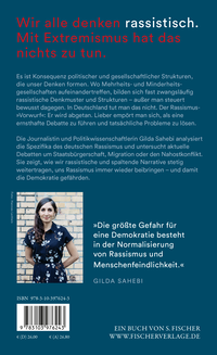 Zusatzmaterial 9783103976243 U4 von Wie wir uns Rassismus beibringen: Eine Analyse deutscher Debatten von Gilda Sahebi