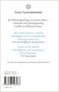 Zusatzmaterial 9783596523573 U4 von Das Ende von Eddy: Roman von Édouard Louis