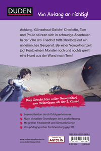 Zusatzmaterial 9783737336581 U4 von Duden Leseprofi – Gruselspaß zur Geisterstunde, 2. Klasse : 3 schaurig schöne Geschichten von Beate Dölling, Didier Laget, Dirk Hennig