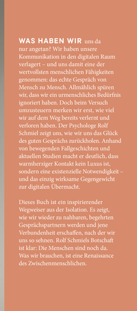 Zusatzmaterial KL 978 3 7587 0057 6 vorne von Vom Glück des guten Gesprächs: Echte Verbundenheit statt tausend Kontakte von Rolf Schmiel