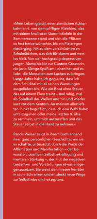 Zusatzmaterial KL 978 3 596 71000 3 vorne von Das Randa-Prinzip: Besieg den miesen Verräter in dir von Randa Weiser