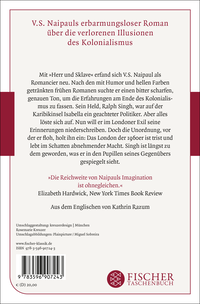 Zusatzmaterial 9783596907243 U4 von Herr und Sklave: Roman von V.S. Naipaul