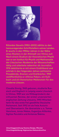 Zusatzmaterial KL 978 3 10 397578 9 hinten von Vilnius Poker: Roman von Ričardas Gavelis
