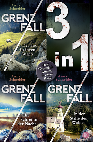 Buchcover von Grenzfall – Der Tod in ihren Augen / Ihr Schrei in der Nacht / In der Stille des Waldes – Drei Krimis in einem Band