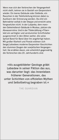 Zusatzmaterial KL 978 3 10 397522 2 vorne von Titan oder Die Gespenster der Vergangenheit: Erzählungen von Sergej Lebedew