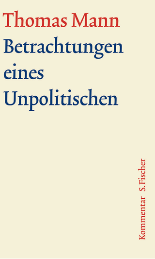Buchcover von Betrachtungen eines Unpolitischen: Kommentar