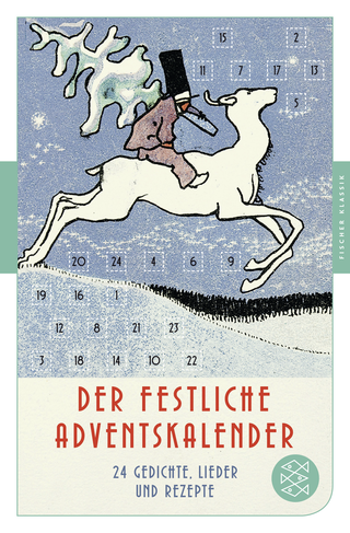 Buchcover von Der festliche Adventskalender: 24 Gedichte, Lieder und Rezepte