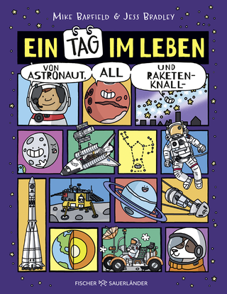 Buchcover von Ein Tag im Leben von Astronaut, All und Raketenknall