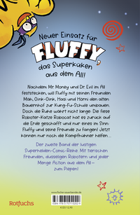 Zusatzmaterial 9783757102029 U4 von Fluffy & Robocat Vol. 2: Rückkehr der Kampfhühner von Markus Grolik
