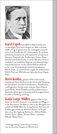 Zusatzmaterial KL 978 3 10 397652 6 hinten von Der Krieg mit den Molchen: Roman von Karel Čapek