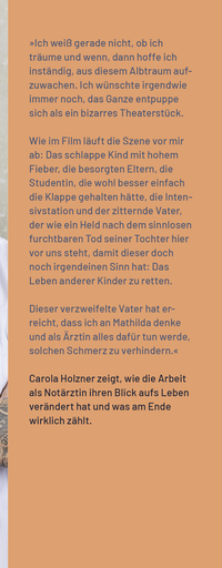 Zusatzmaterial KL 978 3 596 70827 7 vorne von Keine halben Sachen: Wie die Notaufnahme den Blick aufs Leben verändert von Dr. med. Carola Holzner
