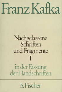 Buchcover von Nachgelassene Schriften und Fragmente I von Franz Kafka