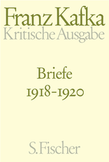 Buchcover von Briefe 1918-1920: Band 4 von Franz Kafka