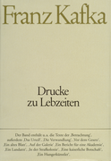 Buchcover von Drucke zu Lebzeiten von Franz Kafka