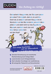 Zusatzmaterial 9783737336659 U4 von Duden Leseprofi – Silbe-für-Silbe: Mein Mitschüler, die Mumie, 1. Klasse (Doppelband) von Christian Tielmann, Alexander von Knorre