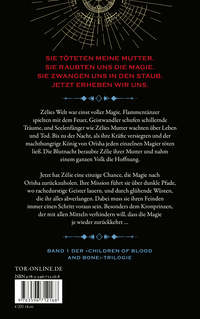 Zusatzmaterial 9783596712168 U4 von Children of Blood and Bone: Goldener Zorn von Tomi Adeyemi
