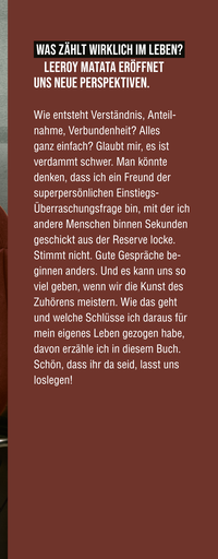 Zusatzmaterial KL 978 3 596 70797 3 vorne von Zuhören ist die beste Antwort: Was ich aus meinen Begegnungen gelernt habe von Leeroy Matata