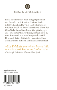 Zusatzmaterial 9783596520084 U4 von Brennende Felder: Roman von Reinhard Kaiser-Mühlecker