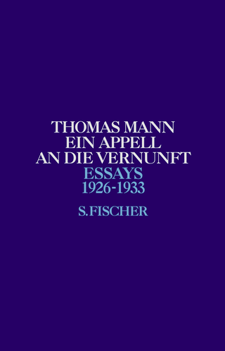 Buchcover von Ein Appell an die Vernunft: 1926-1933