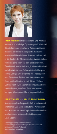Zusatzmaterial KL 978 3 949465 10 9 hinten von Feuerjagd: Roman von Tana French